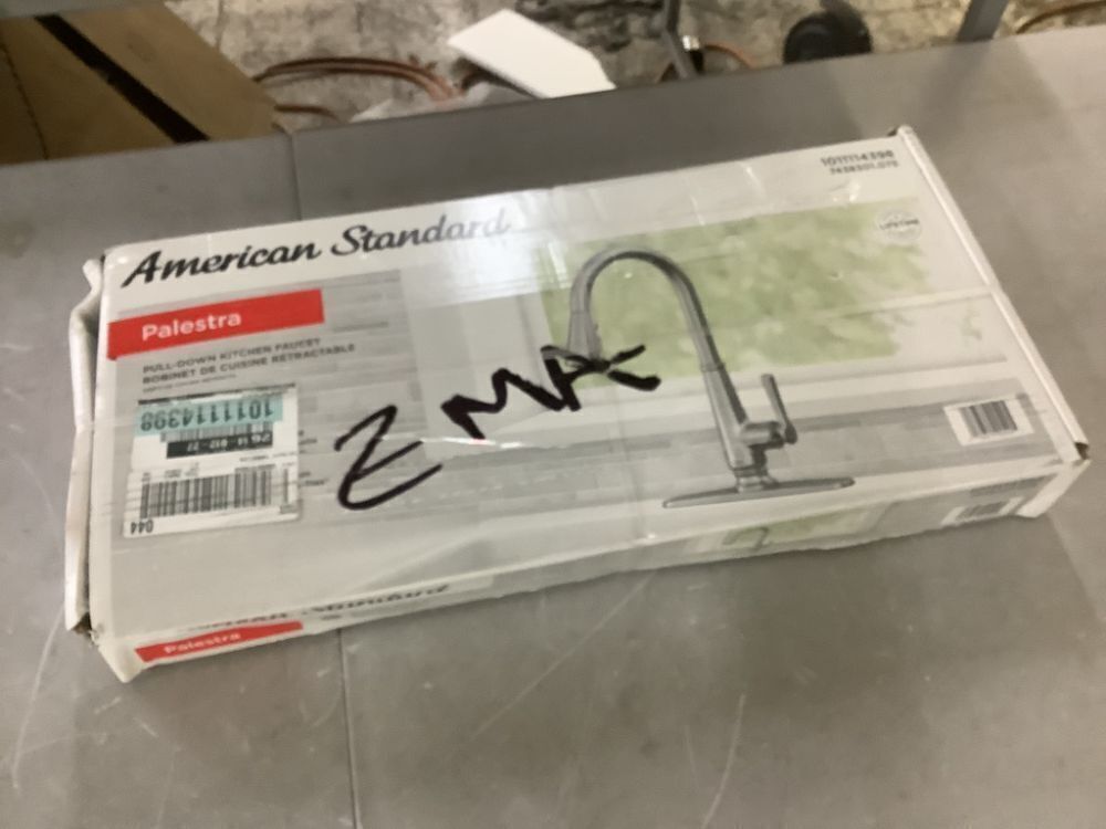 American Standard Palestra Single Handle Pull Down Sprayer Kitchen Faucet with Dual Spray in Stainless Steel - Image 2 - Lot 243JF
