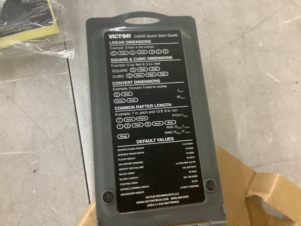 Victor Technology Victor Advanced Construction Calculator - Image 3 - Lot 244JF