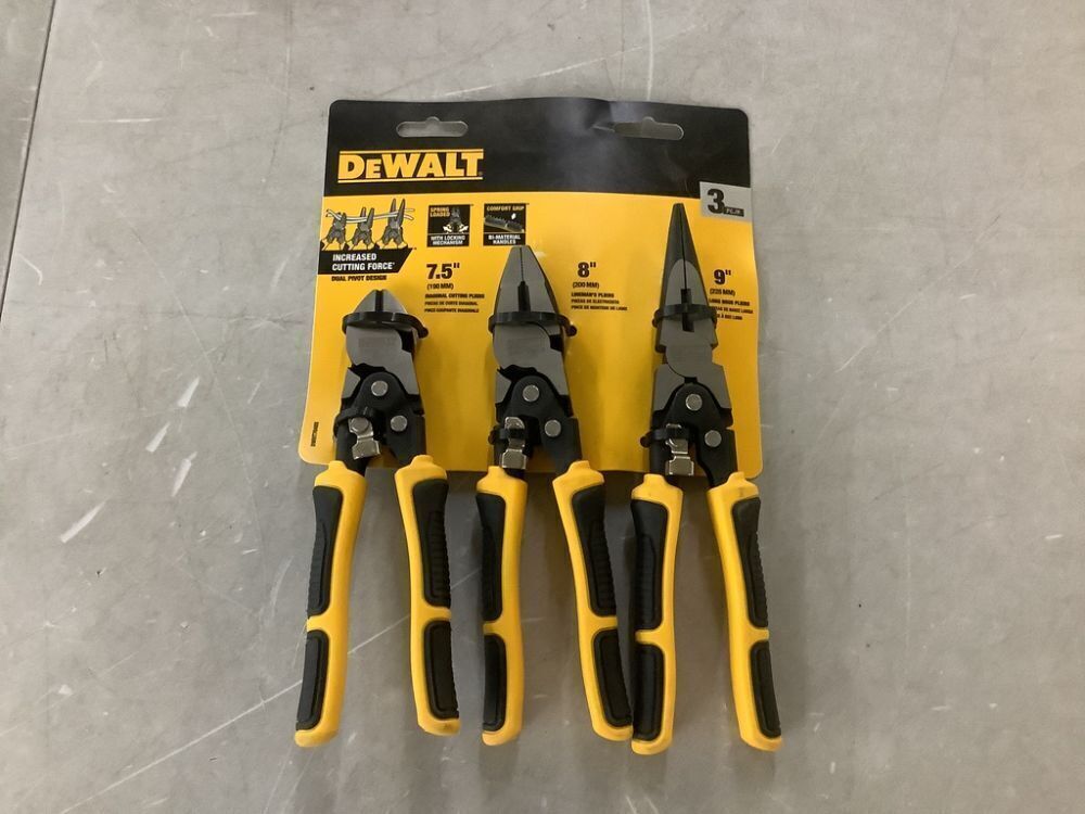 DEWALT Compound Plier Set (3-Pack) - Image 2 - Lot 331JF