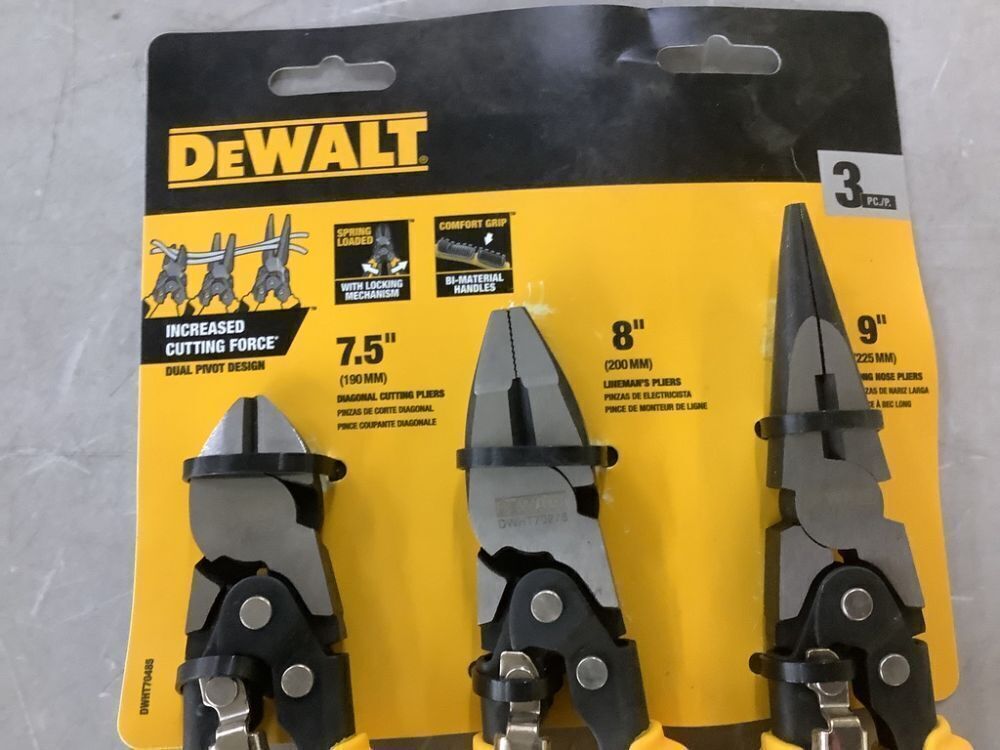 DEWALT Compound Plier Set (3-Pack) - Image 3 - Lot 331JF