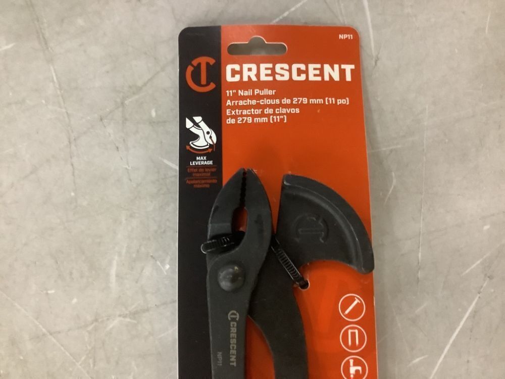 Crescent 11 in. Nail Pulling Pliers with Rolling Leverage Head and Dipped Grips - Image 3 - Lot 335JF