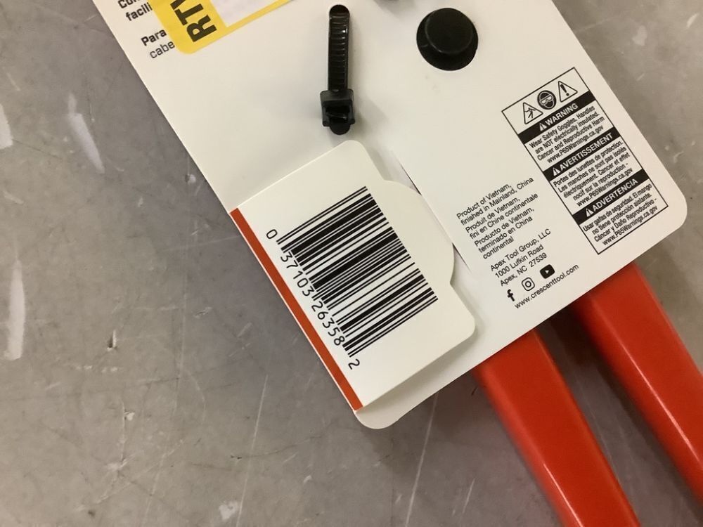 Crescent 11 in. Nail Pulling Pliers with Rolling Leverage Head and Dipped Grips - Image 4 - Lot 335JF