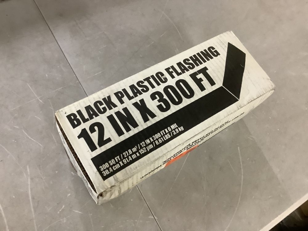 Husky 1 ft. x 300 ft. Black Flashing Plastic Sheeting - Image 2 - Lot 337JF