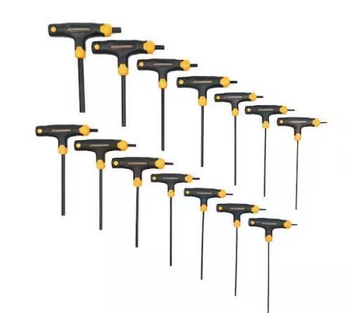 GEARWRENCH SAE & Metric T-Handle Hex Key Set (14-Piece) - Lot 339JF