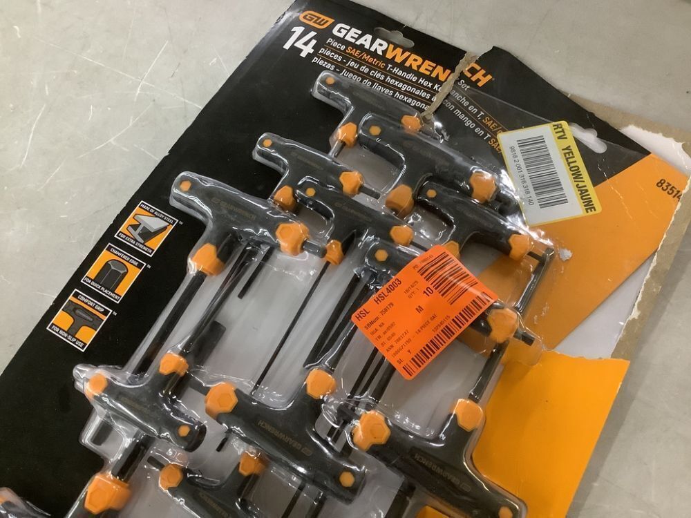 GEARWRENCH SAE & Metric T-Handle Hex Key Set (14-Piece) - Image 3 - Lot 339JF
