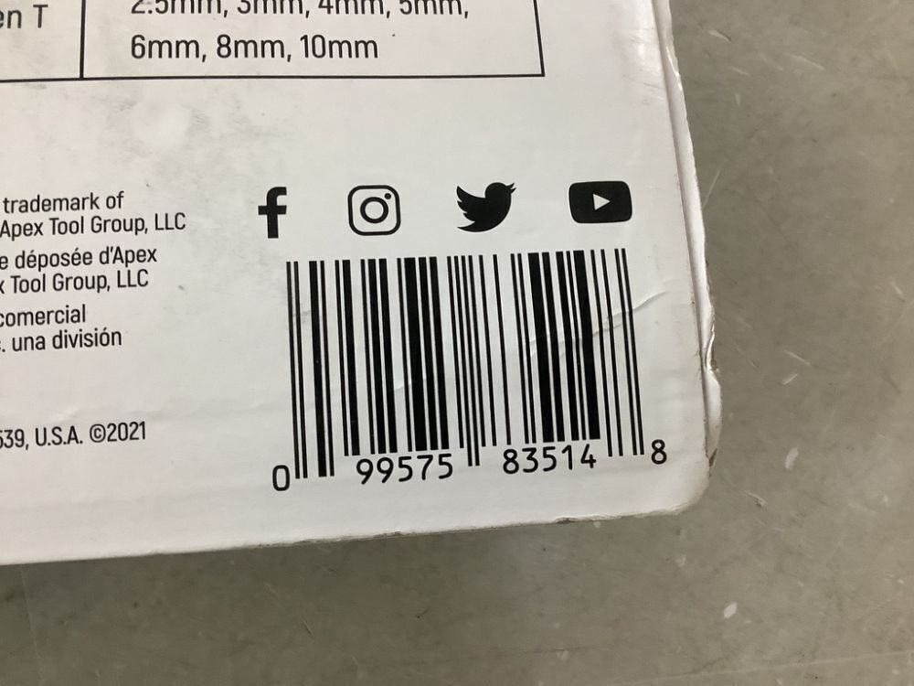 GEARWRENCH SAE & Metric T-Handle Hex Key Set (14-Piece) - Image 5 - Lot 339JF