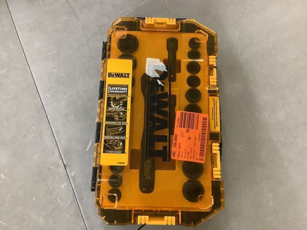 DEWALT 3/8 in. Drive Combination Deep Impact Socket Set with Ratchet (23-Piece) - Image 2 - Lot 340JF