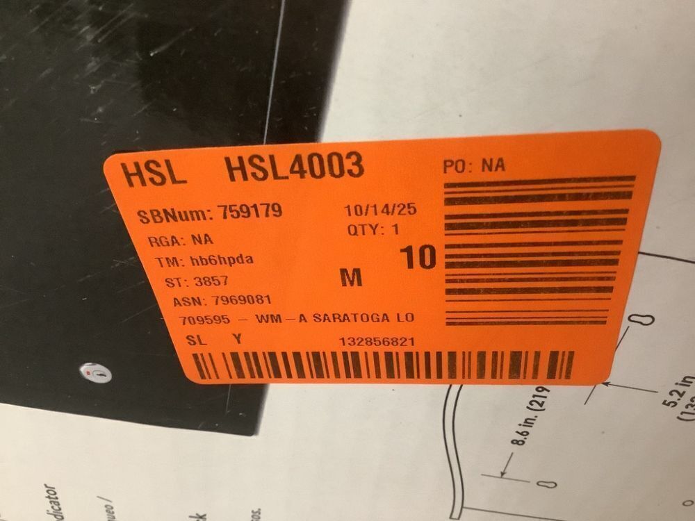 Architectural Mailboxes Saratoga Black, Medium, Steel, Locking Wall Mount Mailbox - Small Dent - Image 6 - Lot 341JF