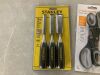 Stanley Wood Chisel Set & (2) Fiskars 2 Pack 8" Scissors - Thumbnail 4