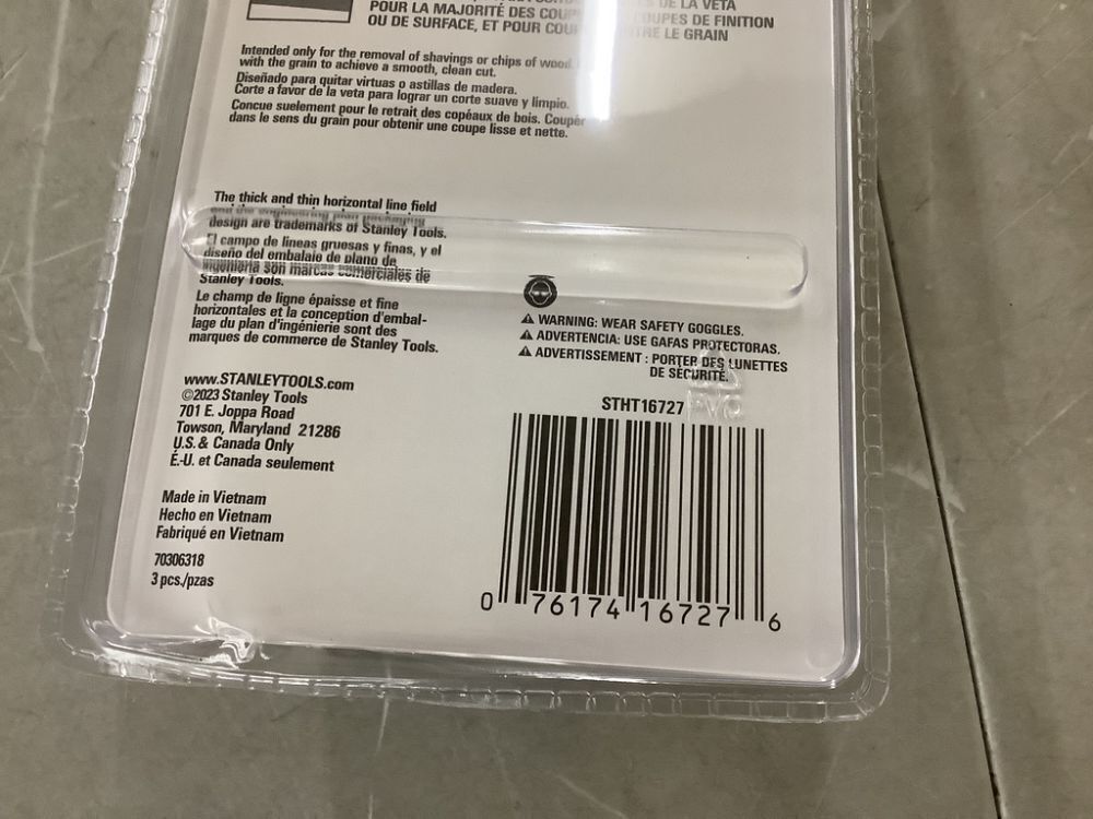 Stanley Wood Chisel Set & (2) Fiskars 2 Pack 8" Scissors - Image 5 - Lot 342JF