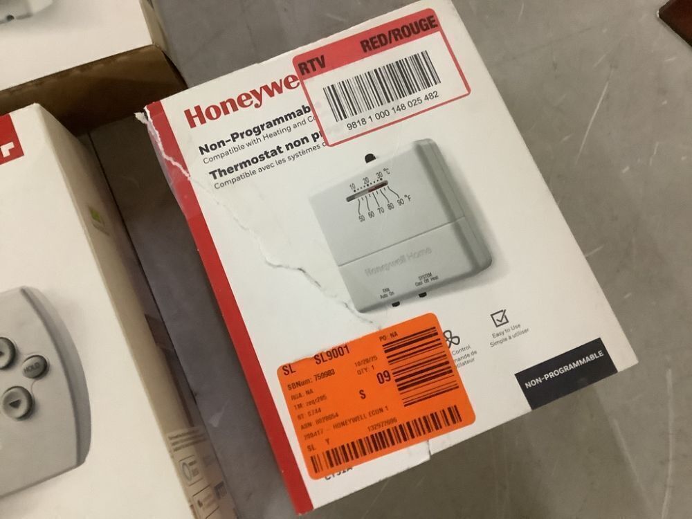 Lot of (6) Honeywell Thermostats - Uninspected - Image 6 - Lot 349JF