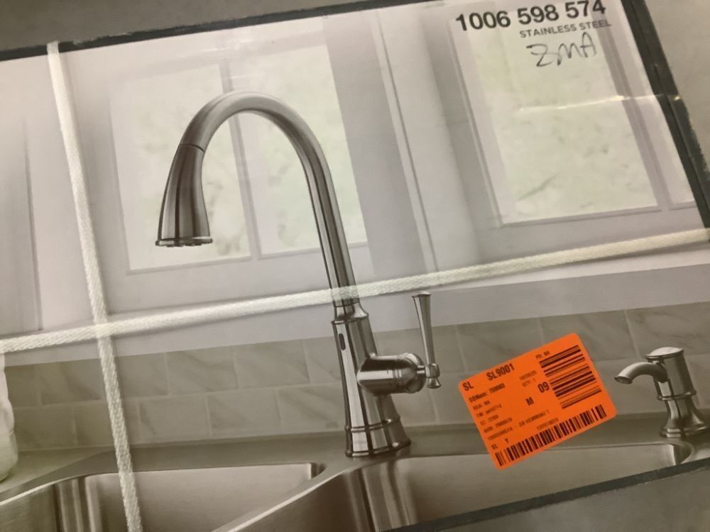 Glacier Bay Hemming Single-Handle Touchless Pull Down Sprayer Kitchen Faucet with Soap Dispenser in Spot Resistant Stainless Steel - Image 3 - Lot 350JF
