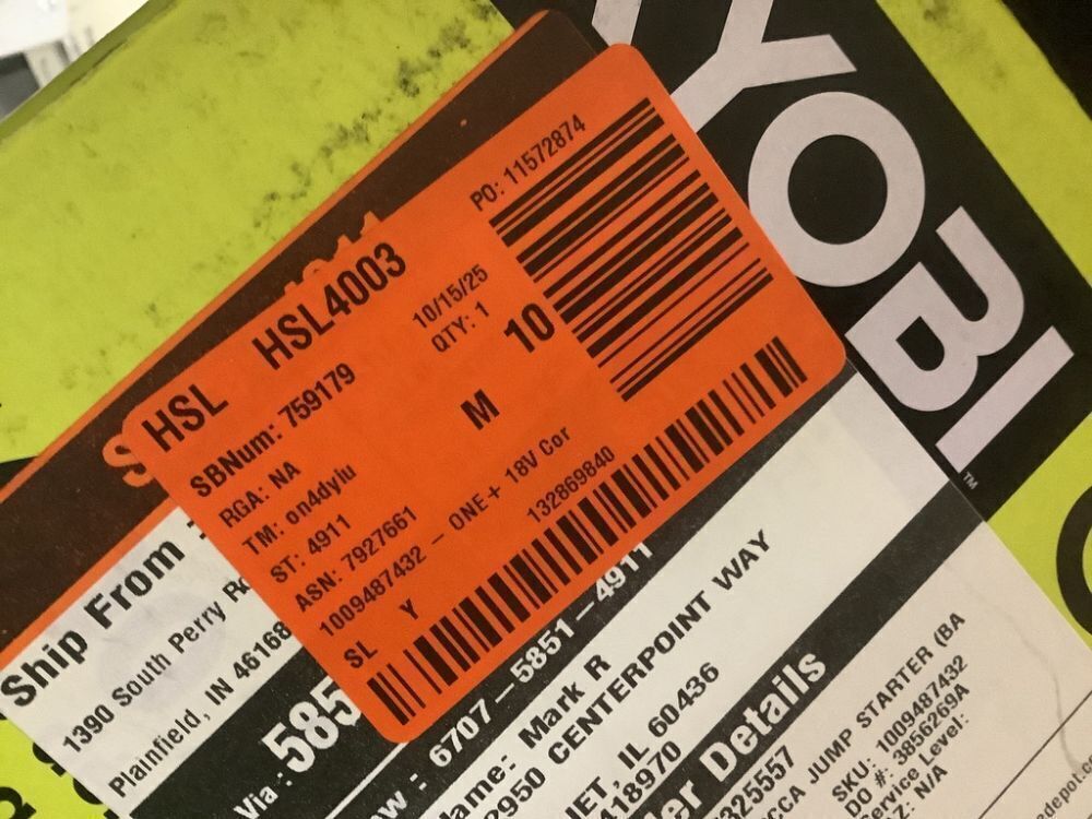 RYOBI ONE+ 18V Cordless 1600A Jump Starter with LED Work Light (Tool Only) - Image 7 - Lot 442JF