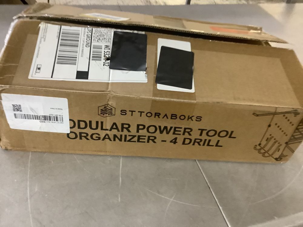 Sttoraboks 16 .6 in. Modular Power Tool Organizer with Charging Station, 150 lbs. Capacity - Image 6 - Lot 444JF