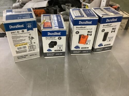 Lot of DuraVent DuraBlack StovePipes - Lot 447JF