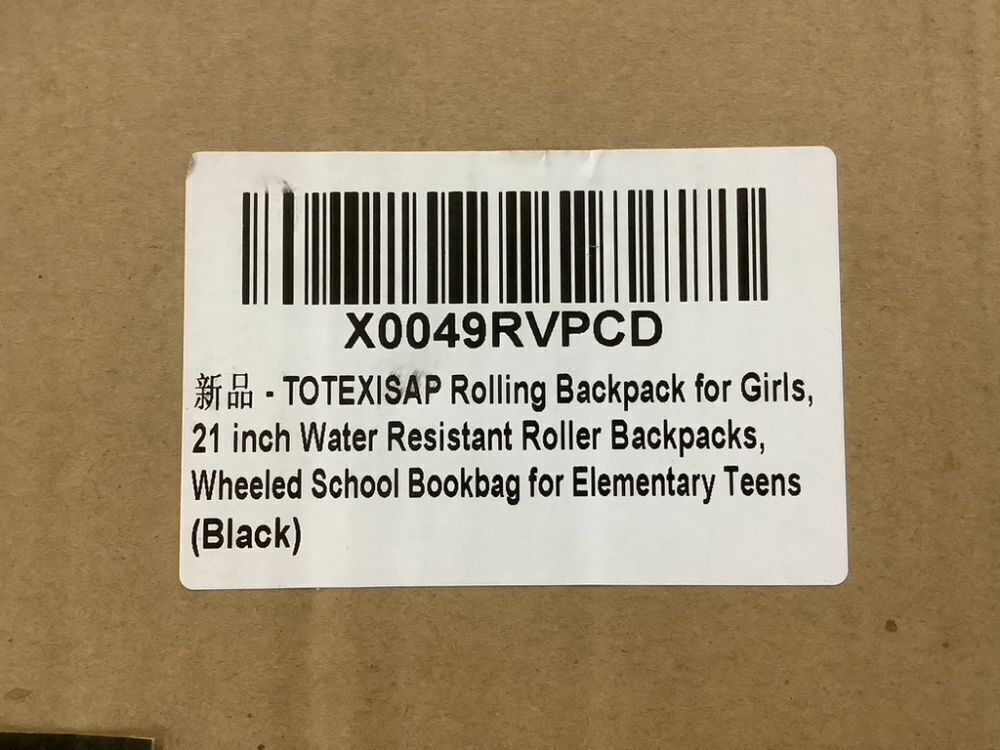 21" Water Resistant Rolling Backpack - Image 5 - Lot 454JF