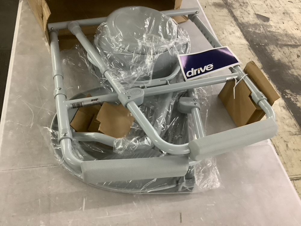 Drive Medical Folding Steel Bedside Commode Chair - Image 5 - Lot 455JF