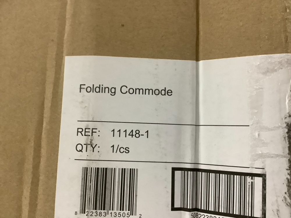 Drive Medical Folding Steel Bedside Commode Chair - Image 8 - Lot 455JF