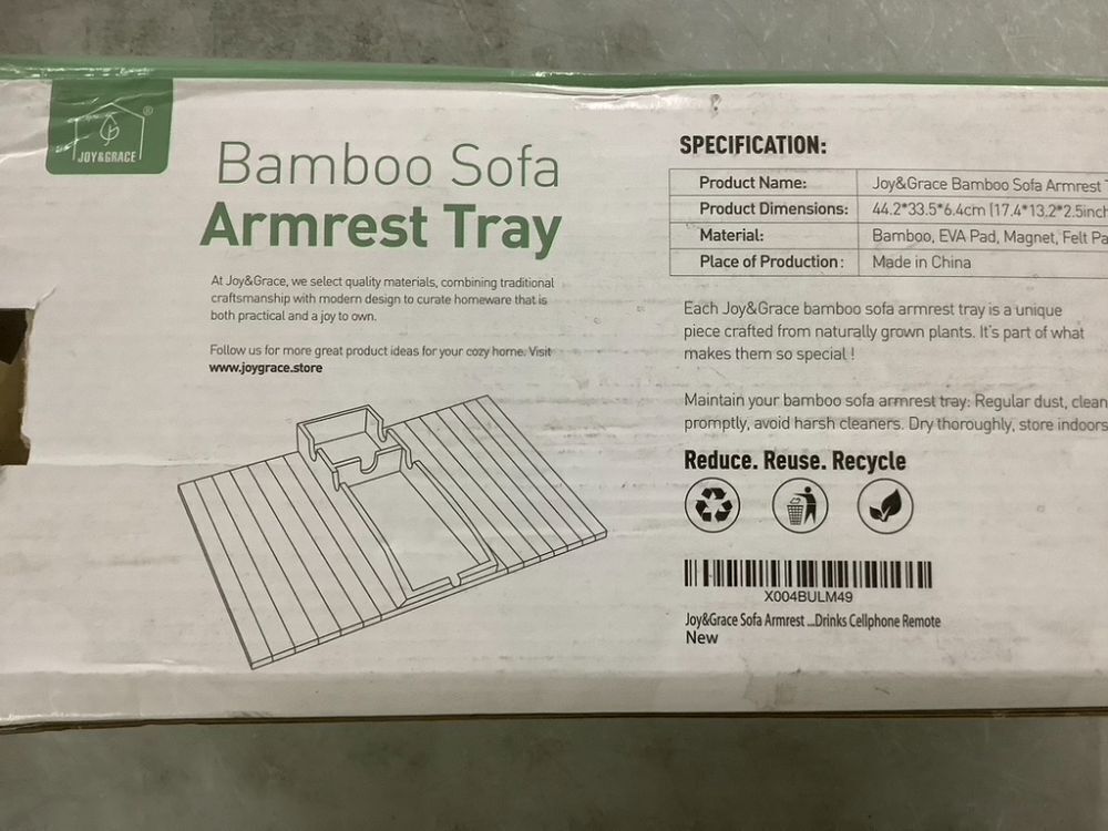 Joy&Grace Couch Cup Holder Armrest Tray - Image 5 - Lot 458JF