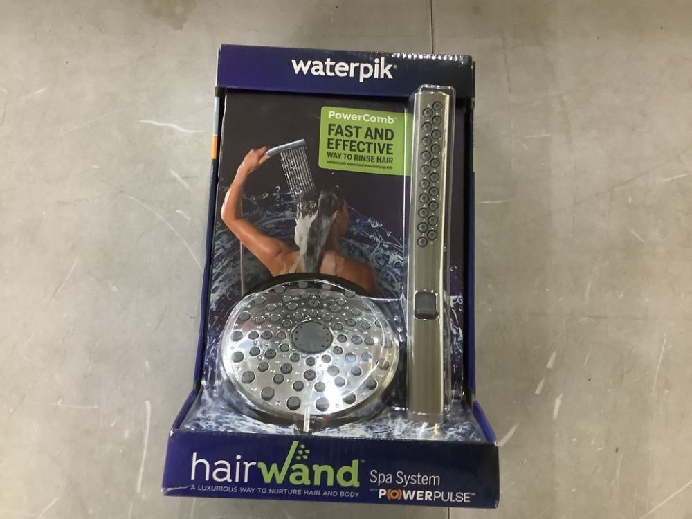 Waterpik 12-spray 5 in. High PressureDual Shower Head and Handheld Shower Head in Chrome - Image 2 - Lot 533JF