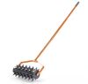 18 in. Manual Rolling Lawn 22-Tine W Spike Grass Aeration Tool - Thumbnail 1