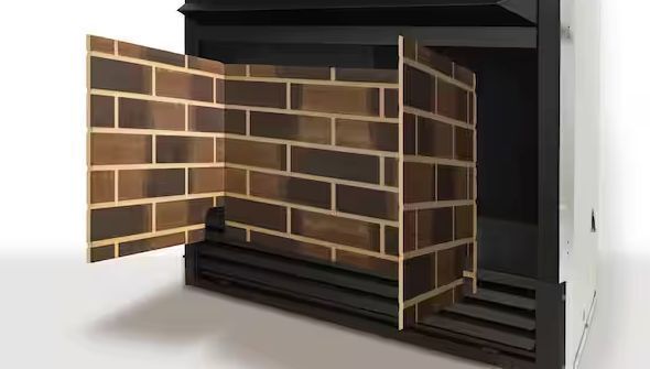 Pleasant Hearth Firebrick Panel Set for 42 in. Zero Clearance Ventless Dual Fuel Fireplace Insert - Image 1 - Lot 541JF