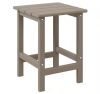 WESTIN OUTDOOR Mason 18 in. Weathered Wood Plastic Patio Adirondack Side Table - Thumbnail 1