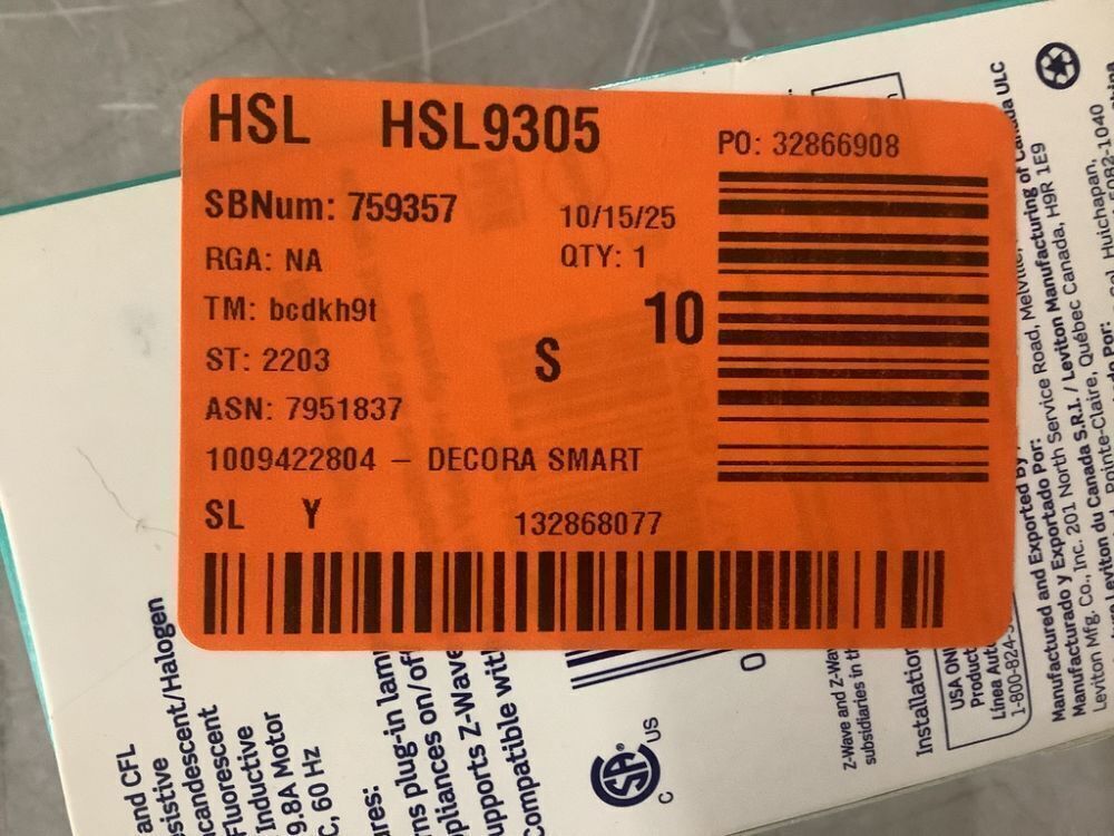 Lot of (2) Leviton Decora Smart Plug-In Outlet with Z-Wave Technology, White - Image 4 - Lot 546JF