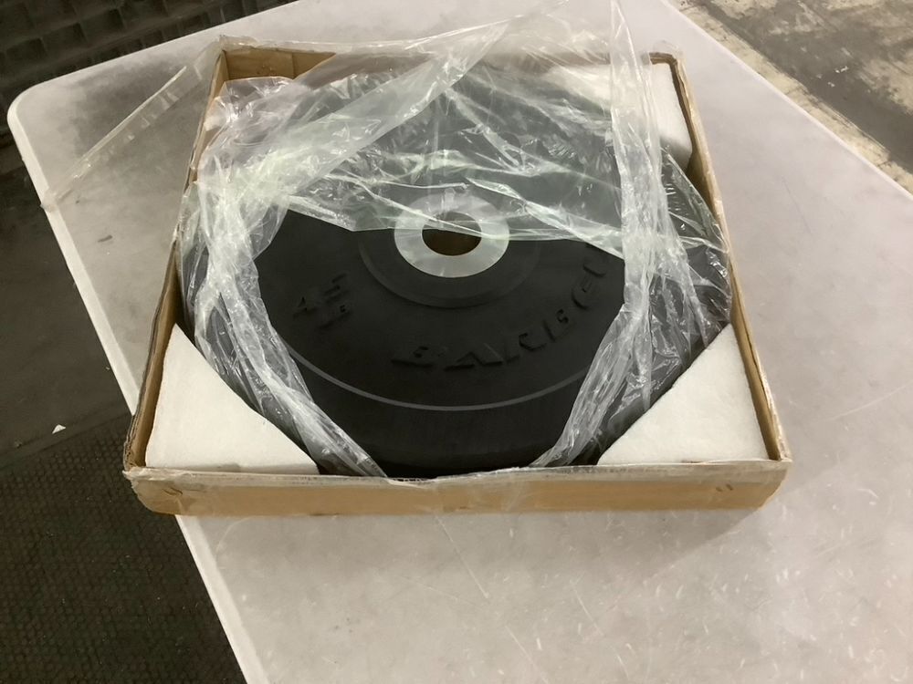 CAP Barbell 45 lb. Olympic Rubber Bumper Plate - Image 2 - Lot 557JF