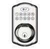 Defiant Single Cylinder Castle Electronic Deadbolt Satin Nickel with Biometric Fingerprint and Keypad - Thumbnail 1