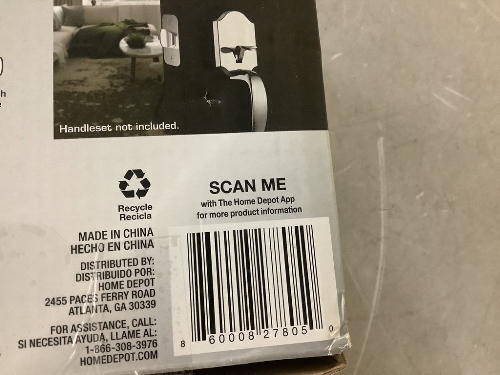 Defiant Single Cylinder Castle Electronic Deadbolt Satin Nickel with Biometric Fingerprint and Keypad - Image 5 - Lot 638JF