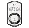 Defiant Single Cylinder Castle Electronic Deadbolt Satin Nickel with Biometric Fingerprint and Keypad - Thumbnail 1
