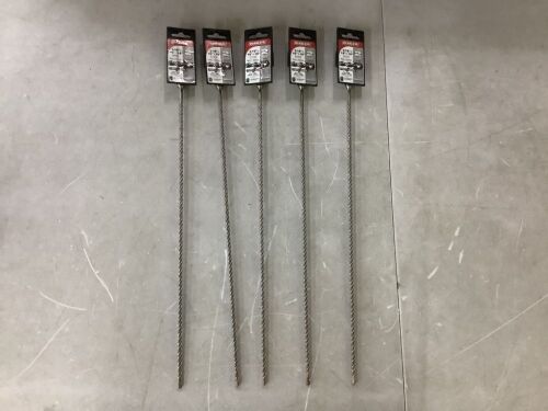 Lot of (5) DIABLO 3/16 in. x 16 in. x 18 in. SDS-Plus 2-Cutter Carbide-Tipped Hammer Drill Bit - Lot 643JF