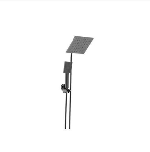 Glacier Bay Modern 1-Spray 7.9 in. Dual Tub Wall Mount Fixed and Handheld Shower Heads 1.8 GPM in Matte Black - Lot 644JF