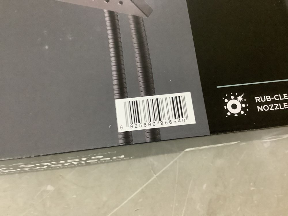 Glacier Bay Modern 1-Spray 7.9 in. Dual Tub Wall Mount Fixed and Handheld Shower Heads 1.8 GPM in Matte Black - Image 3 - Lot 644JF