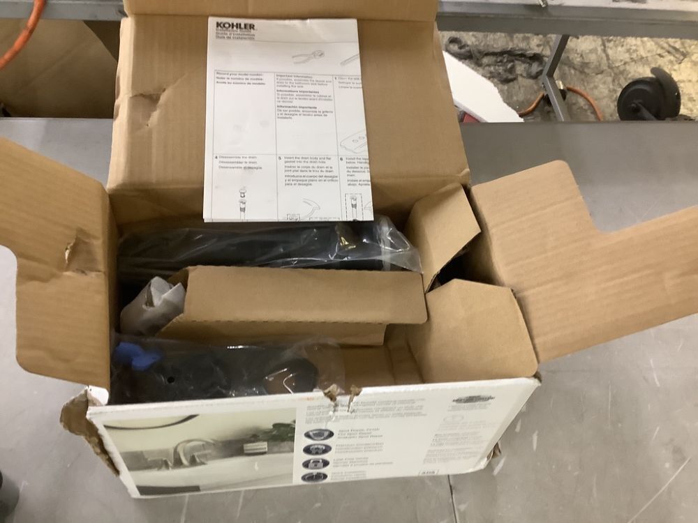 KOHLER Sundae 4 in. Centerset 2-Handles Bathroom Faucet in Vibrant Brushed Nickel - Image 2 - Lot 645JF