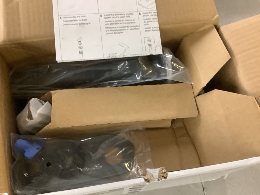 KOHLER Sundae 4 in. Centerset 2-Handles Bathroom Faucet in Vibrant Brushed Nickel - Image 3 - Lot 645JF