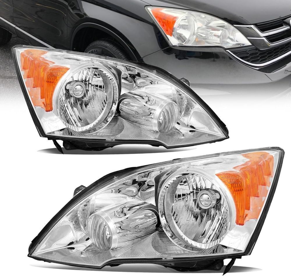 Halogen Headlight Assembly Pair for 2007-2011 Honda CR-V - Image 1 - Lot 652