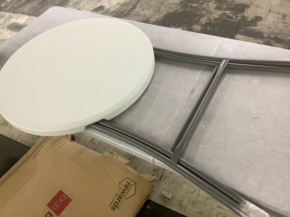 Bar Height Folding Table Indoor Outdoor Accessory w/ Thick Table Top - 32in - Image 2 - Lot 658