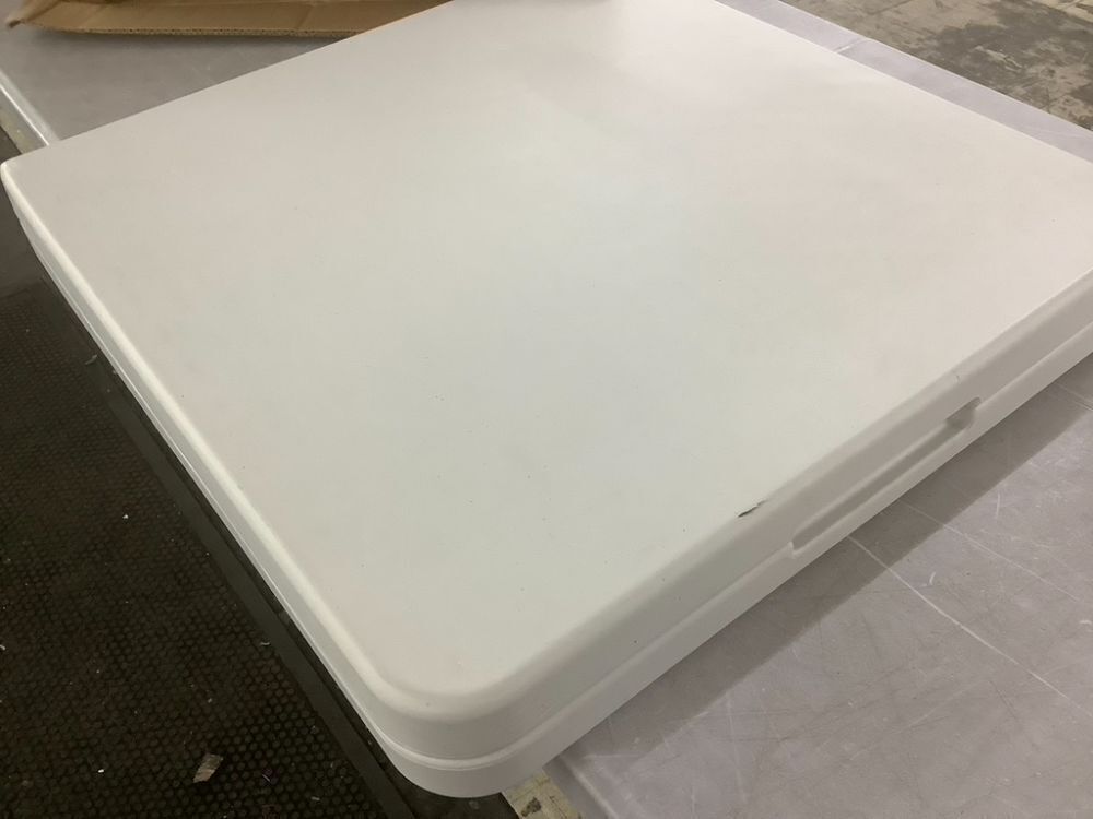 Portable Folding Plastic Dining Table w/ Handle, Lock - 4ft - Image 3 - Lot 660