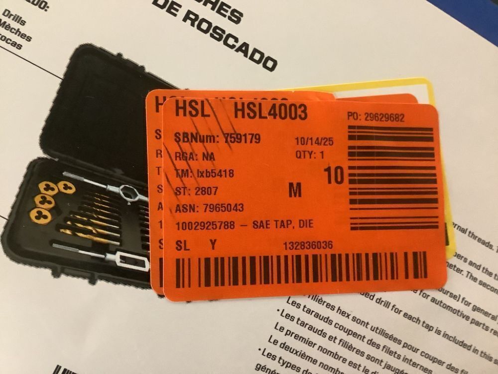 MIBRO Titanium Nitride Coated SAE Tap, Die, and Drill Set (26-Piece) - Image 5 - Lot 733JF