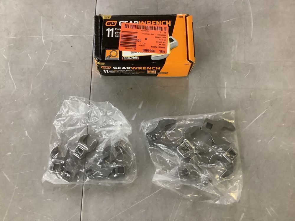GEARWRENCH SAE Crowfoot Wrench Set (11-Piece) - Image 2 - Lot 735JF