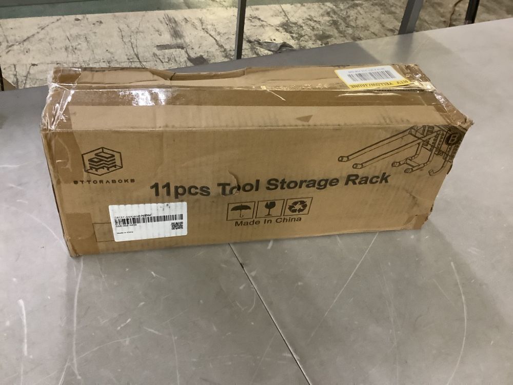 Sttoraboks 51 in. Garage Tool Storage Steel Rack, 450 lbs. Load Capacity, Wall Mounted - Image 2 - Lot 738JF