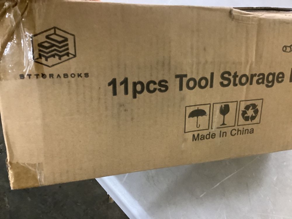 Sttoraboks 51 in. Garage Tool Storage Steel Rack, 450 lbs. Load Capacity, Wall Mounted - Image 4 - Lot 738JF