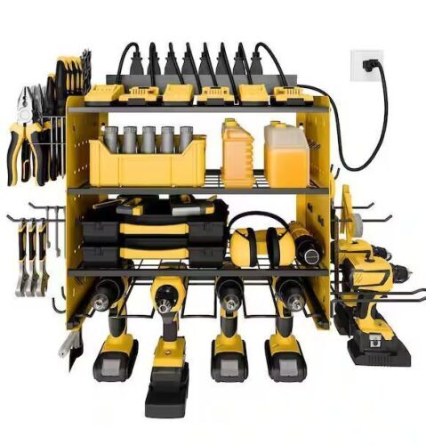 Sttoraboks 16.6 in. Modular Power Tool Organizer with Charging Station, 150 lbs. Capacity, Wall Mount - Lot 739JF