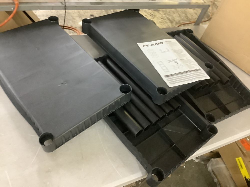 Plano 4-Tier Standard Duty Plastic Storage Shelving Unit 14.5" x 22" x 48.25" - Image 2 - Lot 740JF