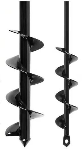 MYWISH 2-Piece Long Reach Garden Auger Drill Bit Set, 3/8 in. Drive - Lot 744JF