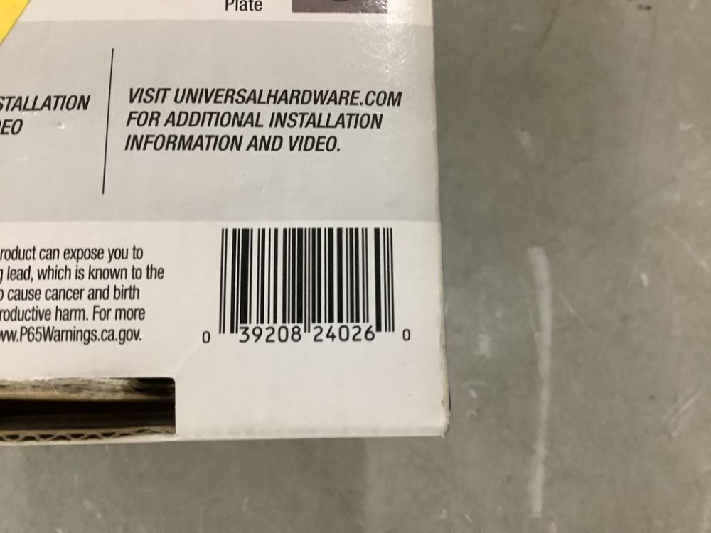 Universal Hardware Occupancy Indicator Deadbolt, Non-handed, Adjustable Backset, Satin Chrome Finish - Image 4 - Lot 745JF