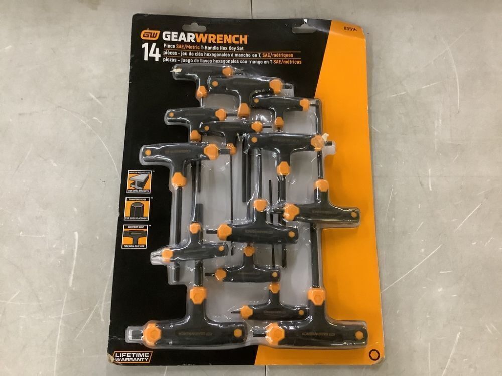GEARWRENCH SAE & Metric T-Handle Hex Key Set (14-Piece) - Image 2 - Lot 749JF