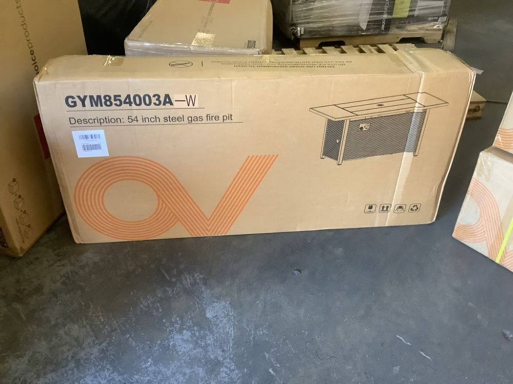 Wicker Sectional Patio Furniture Set with 54" Fire Pit Table - Similar to Stock Photo, 1 Extra Side Table, 1 Extra Chair, 4 Ottomans, No Corner Pieces & Only 1 Coffee Table - Image 3 - Lot 4JF